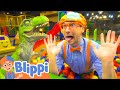 Blippi Visits An Indoor Playground Kinderland Blippi Full Episodes Educational Videos For Kids
