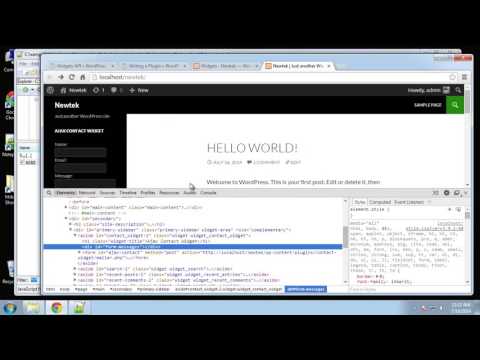 Learn How to Design a WordPress Contact Widget using PHP and MySQL Part 4