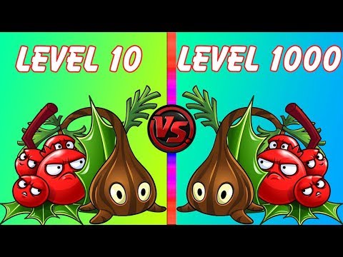 Plants vs Zombies 2 Team Plants Level 10 vs Team Plants Level 1000