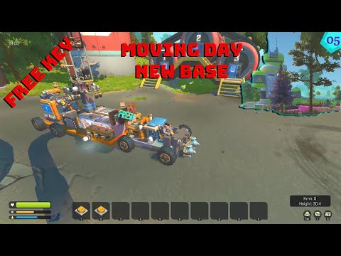 Scrap Mechanic Survival Modded | E05 | Fant Mod | Moving day | Setting up New Base | Free Key