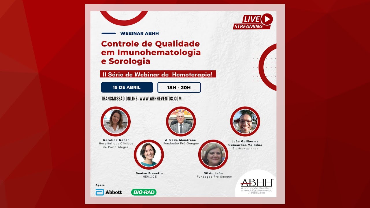 Controle de Qualidade em Imunohematologia e Sorologia