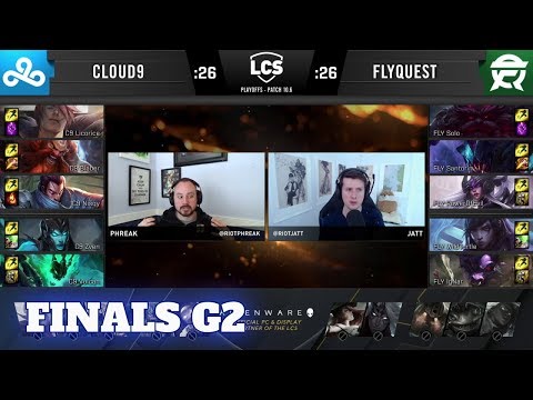 Cloud 9 vs FlyQuest - Game 2 | Grand Finals PlayOffs S10 LCS Spring 2020 | C9 vs FLY G2