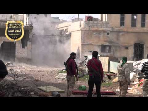 استهداف قوات النظام بقذيفة آر بي جي من قبل تجمع ألوية العمري في الشيخ مسكين في ريف درعا