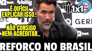 NÃO CONSEGUIU SEGURAR!! OLHA O QUE EDUARDO DOMINGUEZ FALOU APÓS ATLÉTICO MG 1 x 1 BAHIA