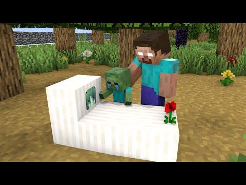 Baby Zombie and Sad Life - Sad Story - Minecraft Animation