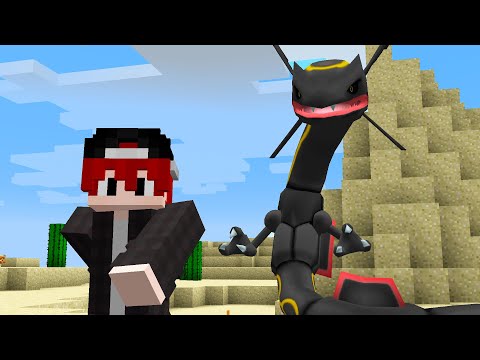 Iniciei Com Um Rayquaza Shiny no Minecraft Pixelmon