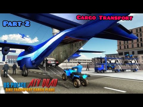 Us police ATV Quad Bike transport truck 🚛🚚,part-2 , transport by Cargo plan,Cargo accident @D.N.Gp**
