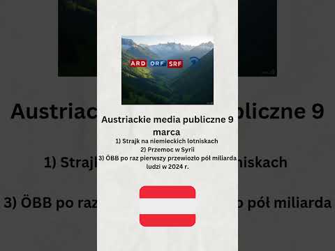 Austriackie media publiczne 9 marca