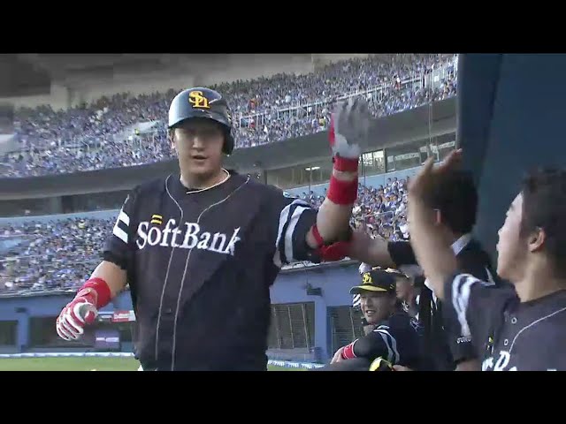 【4回表】文句なしのスタンドイン!! ホークス・李大浩22号ソロ!! 2015/8/9 M-H