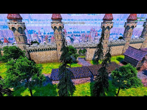 Golden Knights Guards City Gates from Evil Siege - Ultimate Epic Battle Simulator UEBS