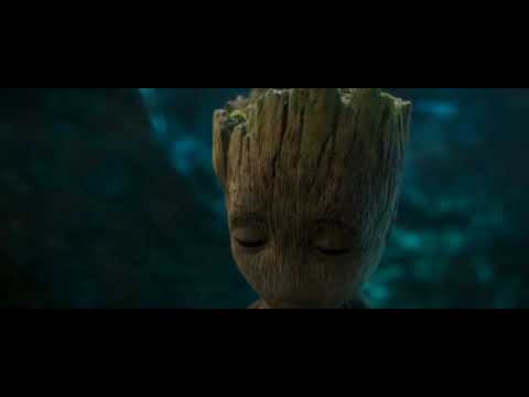 Little Groot confused with Rocket's instruction. Rocket and Groot