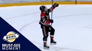Must See Moment: Walker Erickson scores a beautiful goal and celebrates accordingly