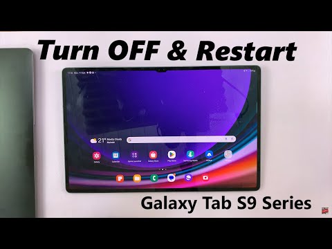How To Turn OFF & Restart Samsung Galaxy Tab S9, S9+, S9 Ultra