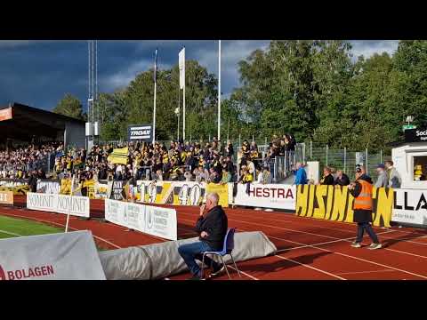BK Häcken supporters på Finnvedsvallen mot Värnamo 22.07.2023