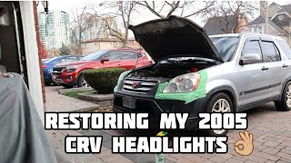 Restoring My 2005 CRV Headlights