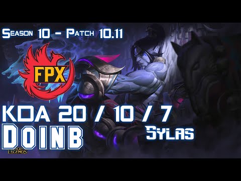 FPX Doinb SYLAS vs QIYANA Mid - Patch 10.11 KR Ranked