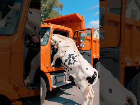 Race Against Time: Rescuing a Calf Buried in Sand! 😱 #cow #animalrescue