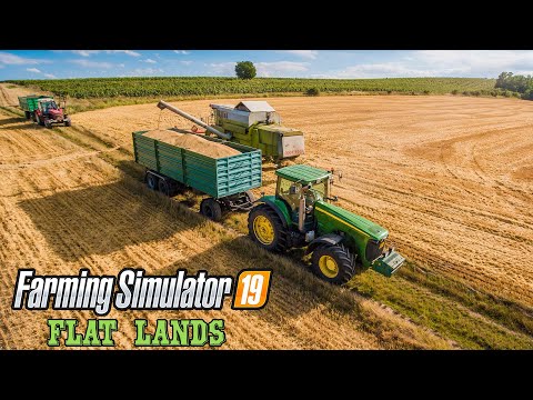 I Spent 24 Hour Harvesting 50Ha Of Flat Lands - Farming Simulator 19 Timelapse