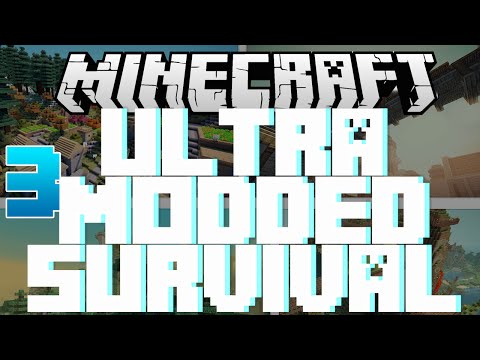 Minecraft: Ultra Modded Survival (CaptainSparklez Modpack) | KING TREE ENCOUNTER | Episode 3