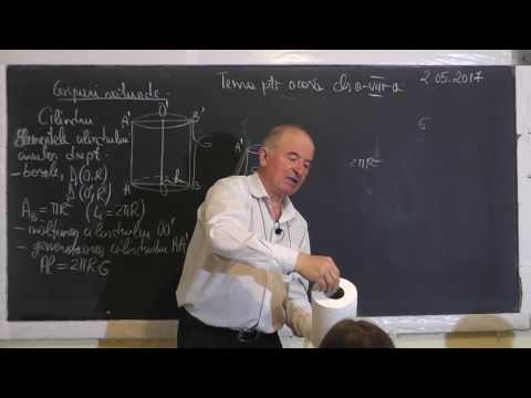 1/3 Lectia 1479 - Corpuri rotunde: Cilindrul | Teorema celor 3 perpendiculare | Unghi diedru Clasa 8