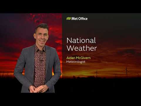 27/02/23 - Possible Aurora for some tonight - Evening Weather Forecast UK - Met Office Weather