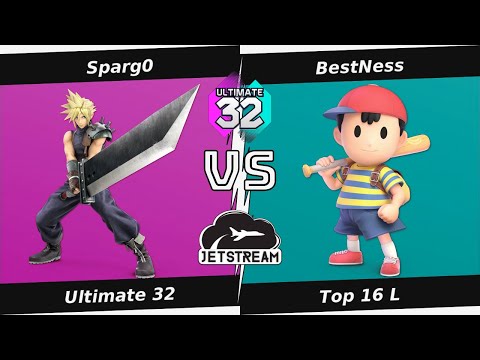 Ultimate 32 Top 16 L - Sparg0 (Cloud) Vs. BestNess (Ness) Smash Ultimate - SSBU