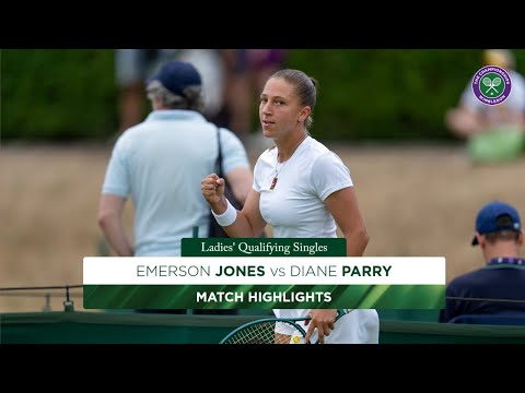The first qualifier of Wimbledon 2025 🔥 | Emerson Jones v Diane Parry | Highlights | Wimbledon 2025