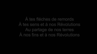 Révolutions Music Video