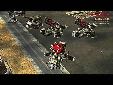 China Nuke 1 vs 4 GLA GLA General - C&C Generals Shockwave Chaos