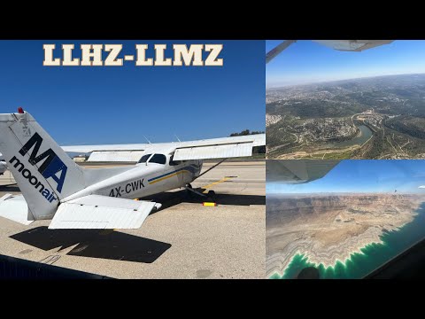Cessna 172 Landing on the lowest runway in the world + beautiful views LLHZ to LLMZ