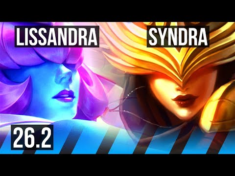 LISSANDRA vs SYNDRA (MID) | 56K damage, 6k gold comeback | EUW Grandmaster | 26.2
