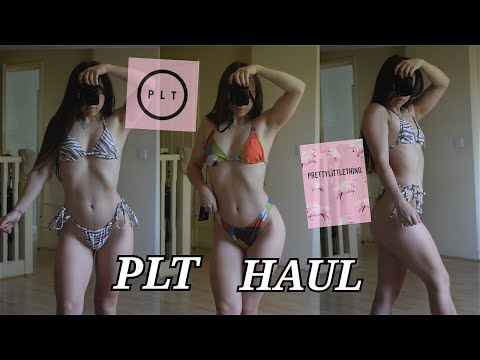 Pretty Little Thing Bikini Haul  | try on with me!