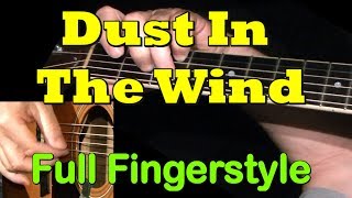 DUST IN THE WIND (Kansas) Full Fingerstyle Guitar Cover + TAB by GuitarNick