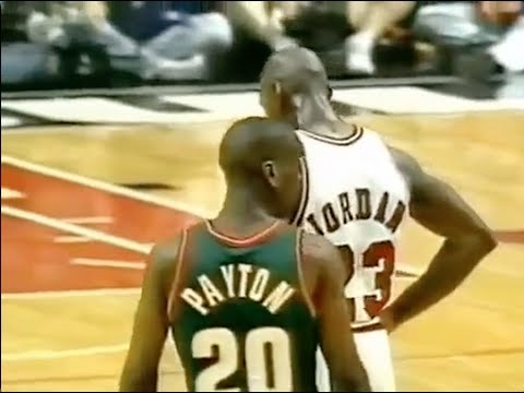 Gary Payton Defense on Michael Jordan - 1996 Finals Game 6