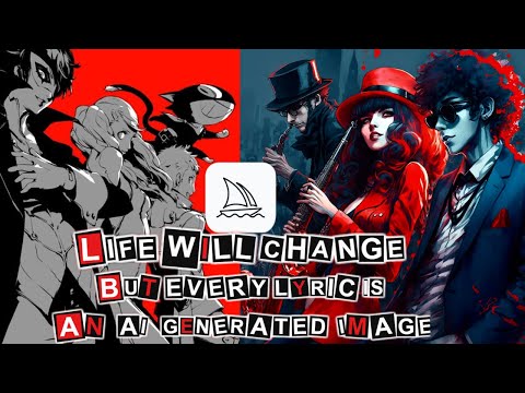 Life Will Change but every lyric is an AI generated image (Persona 5)