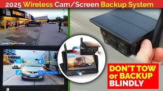 DON'T Tow Without This! RV Backup Camera Wireless System for RV, Boats, Trailers with 7" Screen