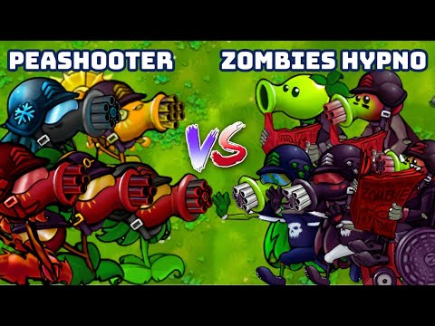 PvZ1 Fusion2.6 Challengess!!! Team Peashooter Plant Fusion Vs Team Zombie Hypno | Who Will Win???