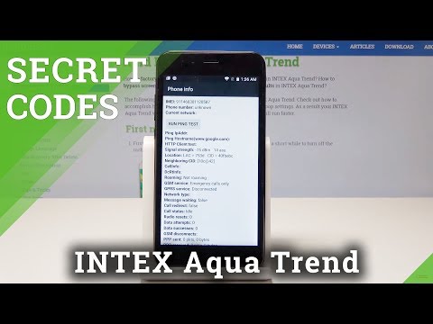 Secret Codes INTEX Aqua Trend - Hidden Mode / Advanced Info
