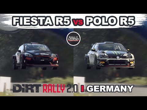 Dirt Rally 2.0 comparison | Ford Fiesta R5 MkII vs VW Polo R5 | Germany