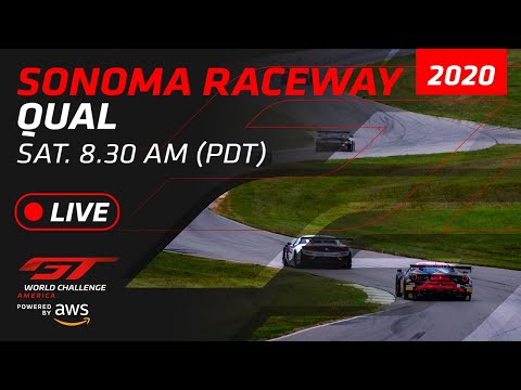 2020年 ブランパンGTワールドチャレンジ・アメリカ（ソノマ） 予選ライブ配信動画