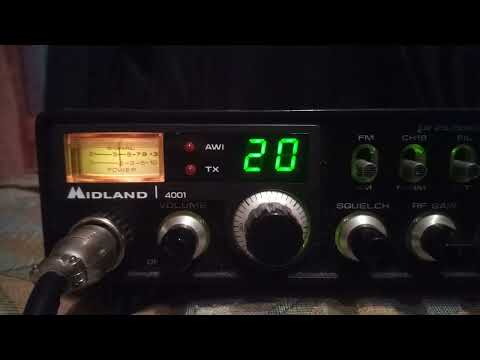 Midland 4001RD 120 CX AM/FM (BLACK) radio CB en SWL le 16/07/22