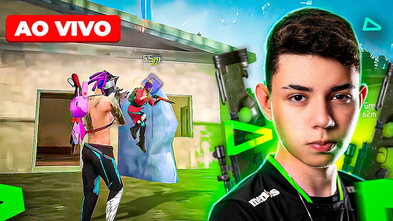 💚RANKZINHA SOLO VS SQUAD RUMO AO ELITE💚  🔴 FREE FIRE - AO VIVO! LOUD THURZIN!