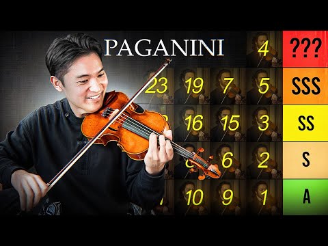 Ranking PAGANINI 24 Caprices 🎻 [Difficulty Tier List]