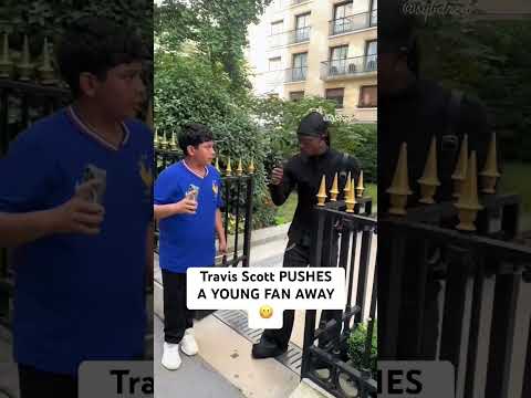 Travis Scott PUSHES A Young Fan AWAY #shorts