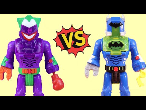 Batman Robot Battles Joker Robot | Superhero Rescue