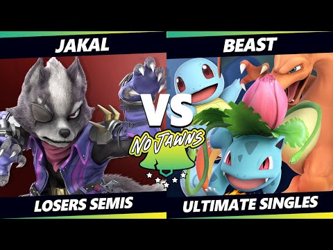 No Jawns 3 Losers Semis - Beast (Pokemon Trainer) Vs. Jakal (Wolf) Smash Ultimate - SSBU