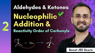 Nucleophilic addition mechanism and Comparing reactivity of carbonyl derivatives