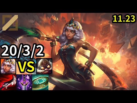 Qiyana Mid vs Corki - KR Grandmaster | Patch 11.23