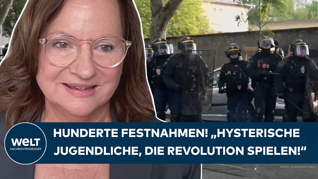 FRANKREICHS JUGEND ESKALIERT: Hunderte Festnahmen! "Hysterische Jugendliche, die Revolution spielen"