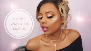 Prom makeup for brown eyes | Prom makeup for black dress | Alicia Warwick